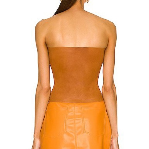 SPRWMN Tube Top in Camel - Picture 3 of 10
